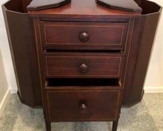 Vintage Walnut Sewing/Storage Cabinet