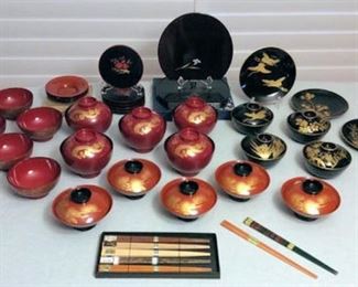 FMF006 Japanese Lacquerware and Chopsticks 