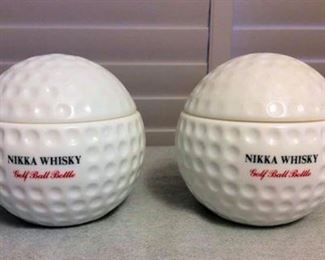 FMF013 Two Whisky Golf Ball Bottles