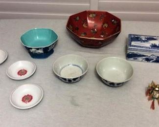 FMF030 Vintage Chinese Dishes, Trinket Boxes and More!