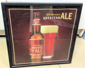 FMF041 Vintage Budweiser American Ale Lighted Sign