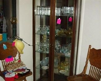 china cabinet 75.00, stools---SOLD