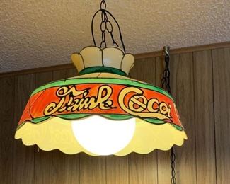 Coca Cola Swag Lamp