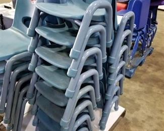 (8) Plastic Toddler Chairs