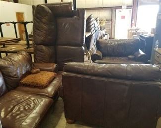 4 Piece Leather Furniture Set