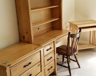 All oak bed set $100
