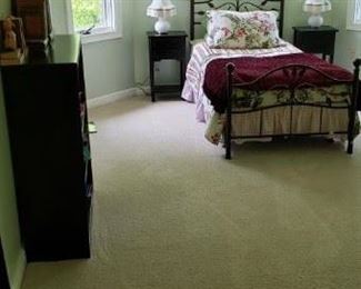 Iron bedroom set, with draws $150