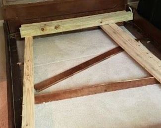 Henderson twin bed frame and back storage