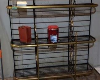 Iron brass kitchen rack $75