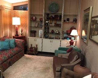 Awesome mid-century house full of furniture!