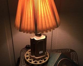 Small brass lamp