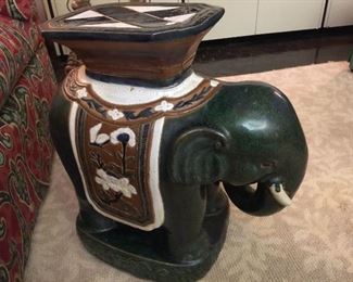 Heavy concrete elephant.