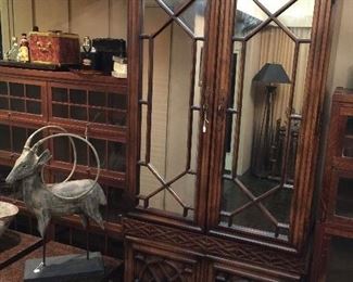 Mirrored front "bar" armoire