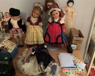A few of the dolls from the collection