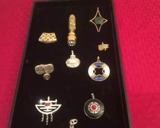 Trinket Box with Assorted Pendants & a Jeweled Flashlight https://ctbids.com/#!/description/share/152591