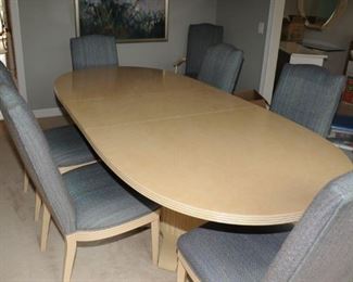 LARGE DINING ROOM SET ~ WITH 8 CHAIRS AND PAD
