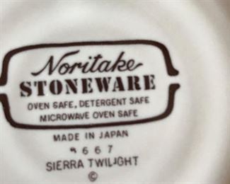 Noritake Stoneware set- Sierra Twilight 