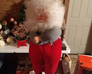 Electric movable Santa decor