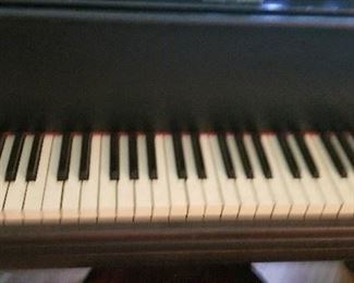 Close look at Piano keys