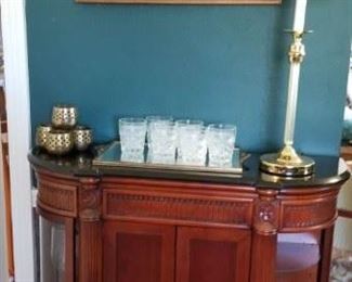 Another view of console table