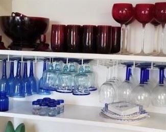 Lots of colorful glass