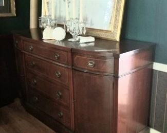 Antique credenza with storage