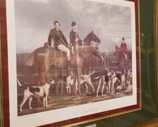 Several hunting prints