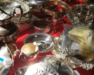 Plated serving pieces