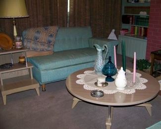 Mid Century Tables and Sofa