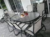 Patio dining set.