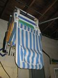 Beach chairs.