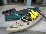HERITAGE Featherlight Brand Kayak's with all accessories and roof racks for kayak's.