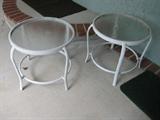 Patio tables.
