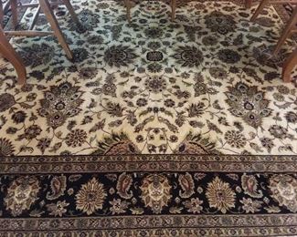 Fine Usak Ural Wool On Cotton Rug (Approximately 8 Feet By 10 Feet)