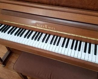 Like new. Schimmel upright piano. Made in Germany.
