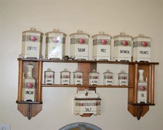 Canisters, Spice Jars, Oil & Vinegar Set