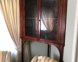 Solid pine ANTIQUE corner cupboard 