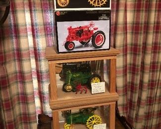 John Deere models and display cases