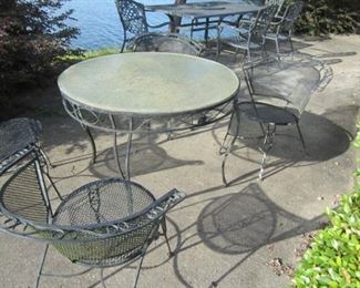 Several pieces of outdoor furniture