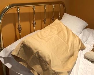Queen brass bed
