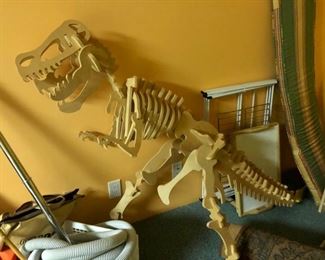 Big wooden dinosaur