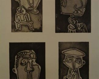 Michael Lawson (British) signed and numbered intaglio etching