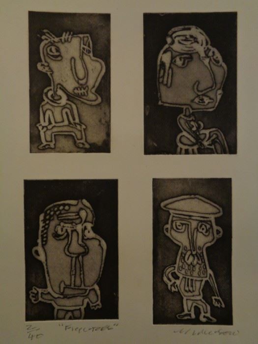 Michael Lawson (British) signed and numbered intaglio etching