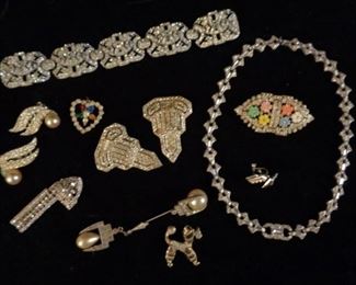 Collection Art Deco costume jewelry