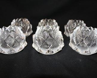 Collection Orrefors Sweden Artichoke candle holders