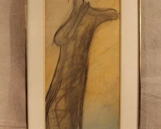 Guy Anderson (1906-1998) colored pencil sketch on paper