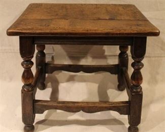 Antique English oak bench