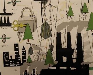 Carl Hasse  (Wa.) abstract triptych print