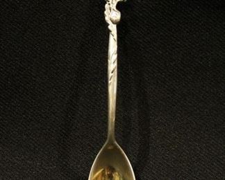 Tiffany & Co. sterling floral demitasse spoon