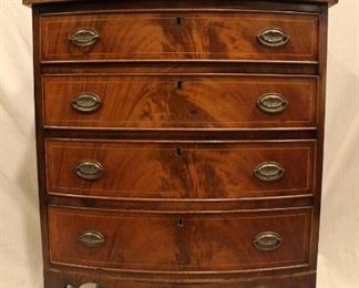 Antique Sheraton small scale 4-drawer dresser